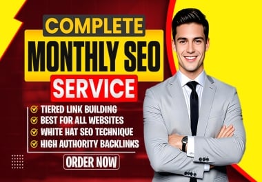 Monthly SEO Service Using Authority WhiteHat Dofollow Backlink
