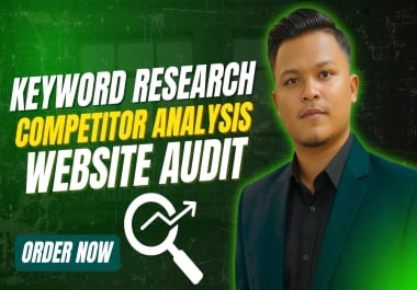 I will do in depth keyword research and competitor analysis with ai