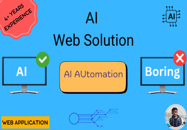 I will build AI web application,  software development,  full stack website development
