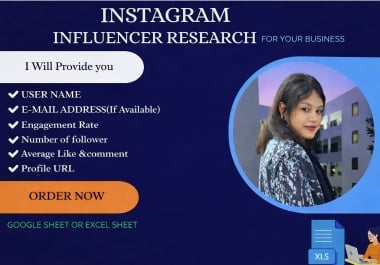 I will find niche targeted Instagram influencers for your brand