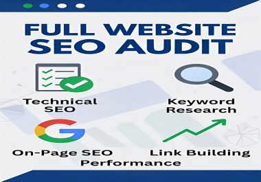 I will Do In-Depth SEO Audit for Your Entire Website