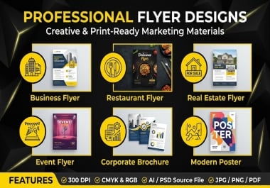 I will design professional flyer,  poster or brochure