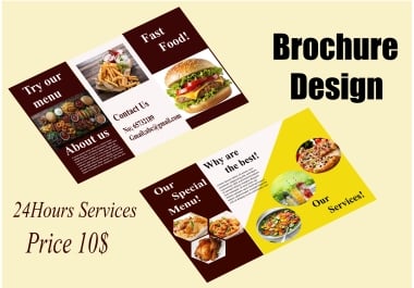 High Quality 3D food brochure design in 48 hours
