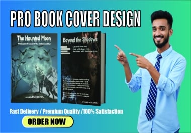 I will design pro book cover,  professional ebook and print book cover