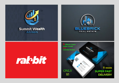 I will design minimalist logo and corporate business card for your brand identity