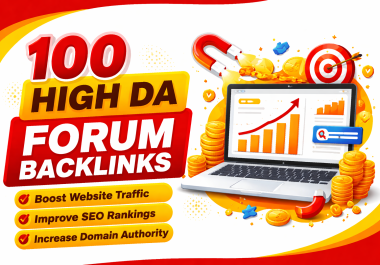 100 High DA Forum Backlinks to Boost Traffic and Improve Rankings