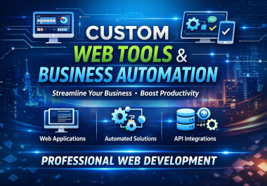 I will Build Custom Web and Business Tools with vibe coding for you