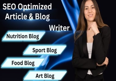 I will write Google-optimized articles and blog