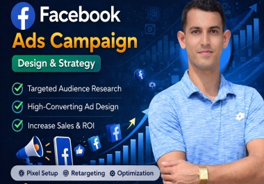 I will run facebook ads to generate leads and sales