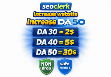 Increase domain authority DA 70 MOZ