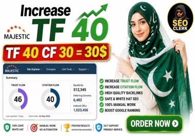 increase trust flow TF 40 in 5 DAYS