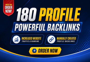 180 Elite Profile Dofollow Backlinks to Power Up Your SEO Authority