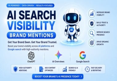 Premium AI Search Visibility with 15 LLM Brand Mentions in ChatGPT,  Gemini & Claude