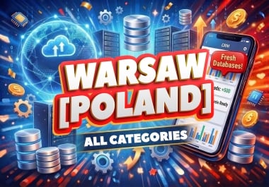Premium B2B leads Database Warsaw Poland. Email and Phone. All Niche