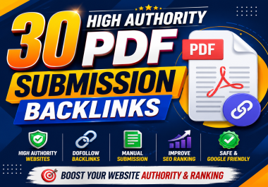 30 High Authority PDF Submission Backlinks