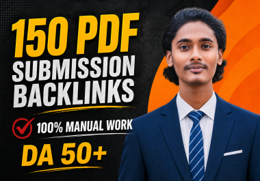 I Will Provide 150 High DA Manual PDF Submission Backlinks for SEO Ranking
