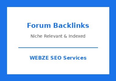 I will create niche relevant forum backlinks that are indexed for SEO