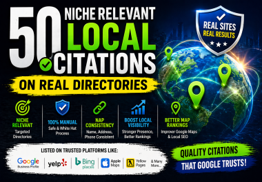 50 Niche Relevant Local Citations on Real Directories