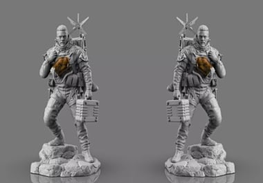 i will create a custom 3d model for printing,  game and animation