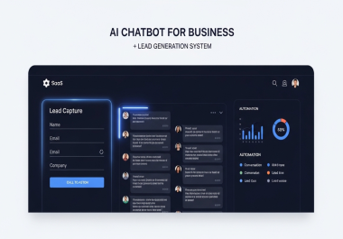 I will build AI chatbot,  AI automation system and AI business assistant for leads and sales