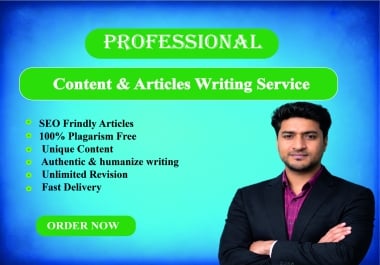 I will write 1000 words of the best content writing and any topic SEO-Optimized Article