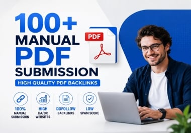 I will Create High Authority Manual 120 PDF Submission Backlinks for Better Google Rankings