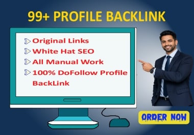 Profile Backlink only for you with proper SEO optimize