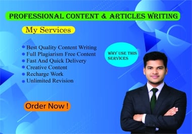 I Will Write a Unique 1000 Word High Quality,  100 Full Plagiarism Free Article Content