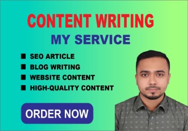 I will write high quality SEO articles and website content with keyword research