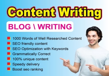 Write manually content for website and totally plagiarism free.
