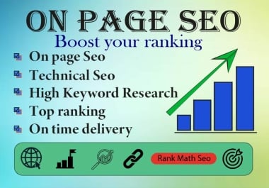 Create professional high quality on page SEO for top google ranking