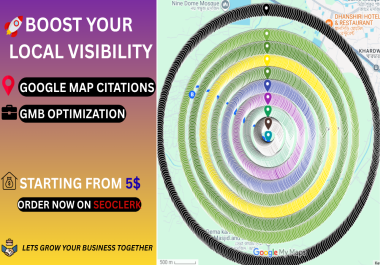 I will build Google Maps citations for local SEO and GMB profile ranking