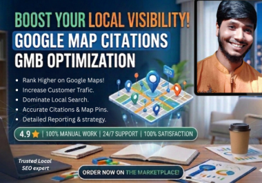 I will do 15000 Google Maps citations for GMB ranking and local SEO