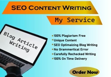 I Will Write 2 x600 Word Unique SEO Content For Your Website Or Blog