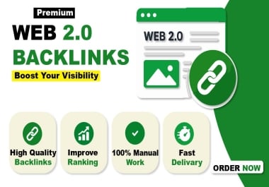 Rank your website top on google with premium web 2.0 backlink.