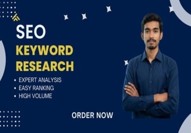 I Work on Complete SEO On-Page,  Technical,  Keyword Research & Competitor Analysis