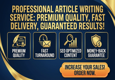 I will write a professional 1500 word SEO article on any topic of your choice
