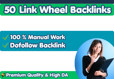 I will skyrocket your website SEO with 50 premium Link Wheel backlinks