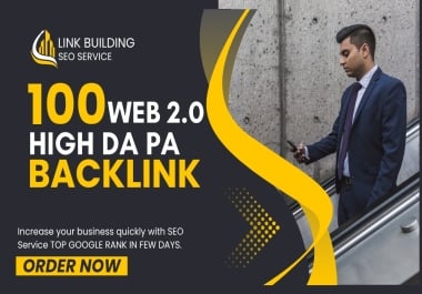 Will Create 100 Manual Web 2.0 Backlinks on Da Pa for Your Website SEO