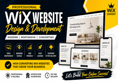 i will build wix website development wix expert design wix website redesign wix website