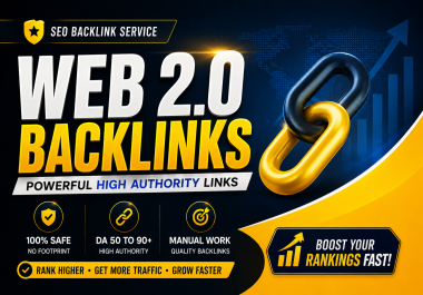 20+ High Authority Web 2.0 Backlinks with Unique IPs,  Pages & Login Credentials