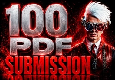 I Will Do 100 Manual PDF Submissions for SEO Backlinks