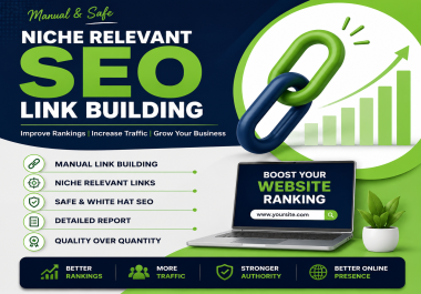 I will provide 100 Manual niche relevant SEO link building service