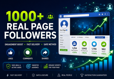 Increase Account Auhtority Organic Reach & 1K+ page Followers