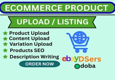 I will do professional ecommerce product upload and listing for your store