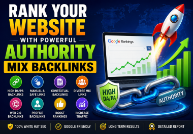 Rank Your Website with Powerful Authority Mix Backlinks