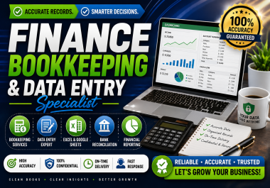 Finance Bookkeeping & Data Entry Specialist.