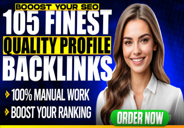 Skyrocket Your Website With 105 Profile Backlinks With DA 50+ Including Full Login Details Unique