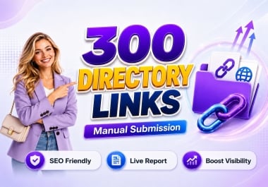 I will build 300 manual directory backlinks to boost your website visibility