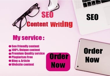 I will write SEO optimized professional articles and website content writer.